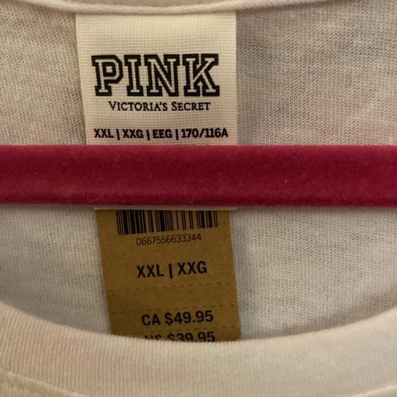 PINK Victoria’s Secret Multi Color Bling Tee - Picture 3 of 8